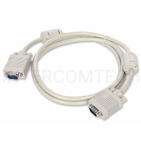 Кабель Gembird/Cablexpert CC-PPVGA-6B,  Кабель VGA Premium,15M/15M, 1.8м, тройн.экран, феррит.кольца, чёрный, пакет