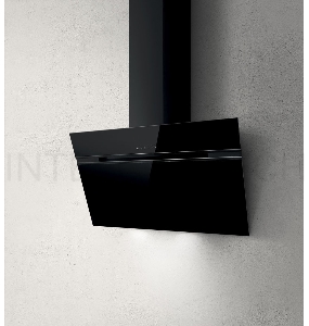 Вытяжка каминная JET AIR BONNY BL 90 A / Декоративный дизайн, наклонная, 90 см, сенсорное управление, 800 куб. м. , черная