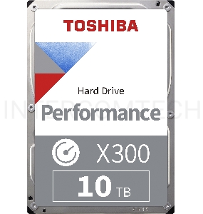 Жесткий диск Toshiba SATA-III 10Tb HDWR11AUZSVA X300 (7200rpm) 256Mb 3.5