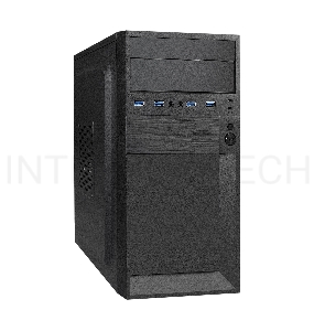 Корпус Minitower ExeGate EX291151RUS BAA-105U4-01-AAA400 (mATX, AAA400 8см, 4*USB3.0, аудио)