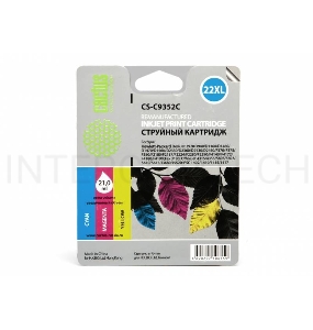 Картридж струйный Cactus CS-C9352C трехцветный для №22XL HP DeskJet 3920/3940/D1360/D1460/D1470/D156