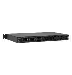 Автоматический ввод резерва ELEMY RACK ATS, 1U, 220В, 16А, OLED, Ethernet, in (2) C20, out (1) C19 (9) C13