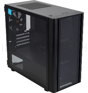 Корпус Thermaltake V150 TG CA-1R1-00S1WN-00 Black/Win/SPCC/Tempered Glass*2/ 120mm Standard Fan*1