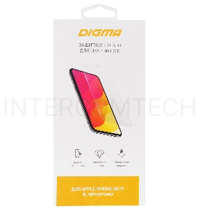 Защитное стекло для экрана Digma для Apple iPhone XR/11 3D 1шт. (DGG3AP11XA)