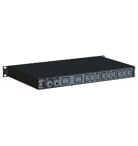 Автоматический ввод резерва ELEMY RACK ATS, 1U, 220В, 32А, OLED, Ethernet, in (2) IEC309, out (2) C19 (9) C13