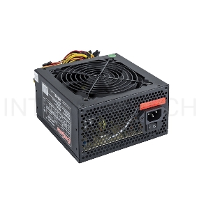 Блок питания Exegate EX221637RUS-S 450NPXE(+PFC), ATX, SC, black, 12cm fan, 24p+4pi, 6/8p PCI-E, 3*SATA,2*IDE, FDD + кабель 220V с защитой от выдергивания