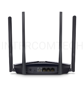 Роутер Mercusys MR70X AX1800 Dual-Band WiFi 6 Router, 574 Mbps at 2.4 GHz + 1201 Mbps at 5 GHz,  4× Fixed External Antennas, 3× Gigabit LAN Ports, 1× Gigabit WAN Port, 1024-QAM, OFDMA, Router/Access Point Mode, MU-MIMO, WPA3, TWT, BSS Color