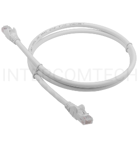 Патч-корд Lanmaster LAN-PC45/U6-2.0-WH вилка RJ-45-вилка RJ-45 кат.6 2м белый LSZH (уп.:1шт)