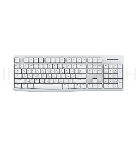Клавиатура проводная Dareu LK185 White (белый), мембранная, 104 клавиши, EN/RU, 1,8м, размер 440x147x22мм