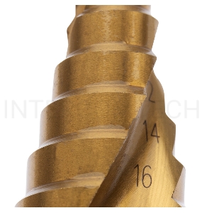 Сверло по металлу ступенчатое ТИТАН 4,0-32,0 мм 102 mm 65 HRC Р6М5 TiN Kranz