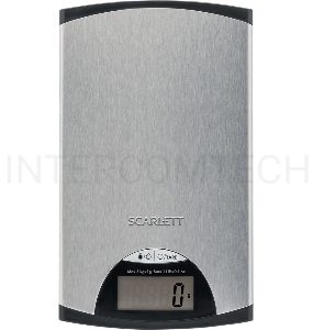 Весы кухонные электронные Scarlett SC-KS57P97 макс.вес:5кг серебристый/черный