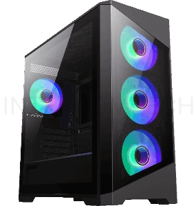 Компьютерный корпус mATX, без блока питания Gamemax Destroyer TGB mATX case, black, w/o psu, w/1xUSB3.0+2xUSB2.0, Combo Audio, w/3x12cm ARGB front fan (1xFN-12A-M6I, 2xFN-12A-S6I), w/1x12cm ARGB rear fan (FN