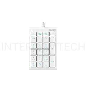 Клавиатура проводная Dareu LK22 White (белый), цифровой блок (Numpad)