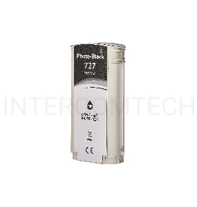 Струйный картридж Sakura B3P23A (№727 Photo Black) для HP, фото-черный, 130 мл.