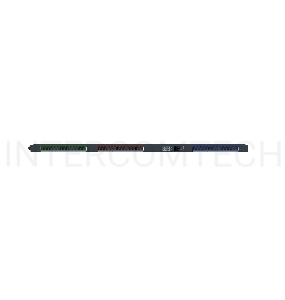 Интеллектуальный блок распределения питания ELEMY Rack PDU, Metered, ZeroU, (3) 16A, 400V, WEB, OLED, (42) C13 / Пр-во РФ