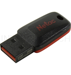 Флеш Диск Netac U197 16Gb <NT03U197N-016G-20BK>, USB2.0, пластиковая, черная