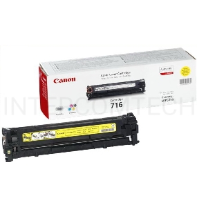 Тонер-картридж Canon Cartridge 716Y (1977B002) желтый, 1500 стр., для LBP-5050/5050N
