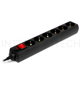 Фильтр SVEN Optima 3 м (6 розеток) черный, цветная коробка/ Surge Protector  SVEN Optima 3 m (6 outlets) black, color box