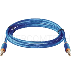Кабель AUDIO DEFENDER 3.5MM 1.2M BLUE JACK M- JACK M 87512