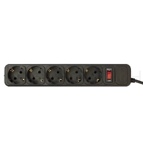 Сетевой фильтр PC Pet AP01006-3-BK 3м (5 розеток) черный
