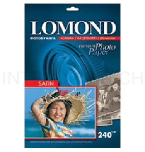 Фотобумага Lomond 1105100 A4/240г/м2/20л./белый высокоглянцевое для струйной печати