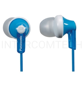 Наушники вкладыши Panasonic RP-HJE118GUA 1.1м белый/голубой проводные (в ушной раковине)