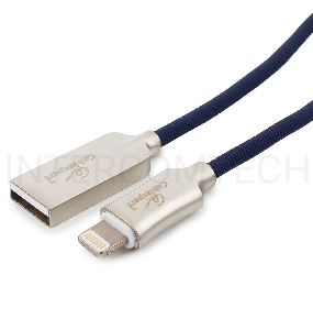 Кабель USB Cablexpert для Apple CC-P-APUSB02Bl-1M, MFI, AM/Lightning, серия Platinum, длина 1м, синий, блистер