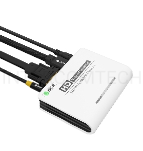 Видео конвертер GCR HDMI -> VGA + jack 3.5 mm, 1080P 60Hz, GL-v136