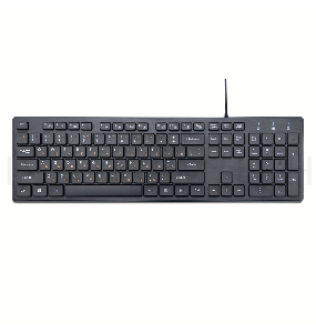 Клавиатура Gembird KB-8360U, черная, USB, 104 клавиши, Хаб на 2хUSB