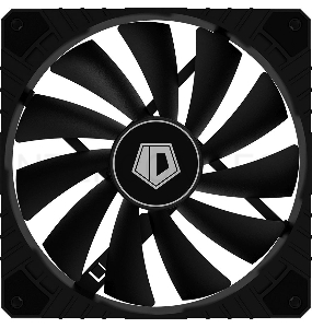 Вентилятор ID-COOLING WF-14025-XT BLACK 140x140x25мм (60шт./кор, PWM, Black, 800-1600об/мин)  BOX