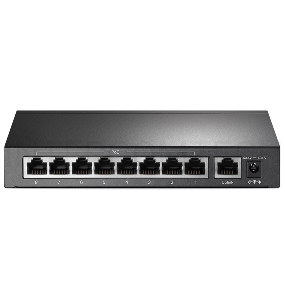 Коммутатор 9-port 10/100Mbps unmanaged switch with 8 PoE+ ports, compliant with 802.3af/at PoE, 65W PoE budget, support 250m Extend Mode, Priority mode and Isolation mode, desktop mount, plug and play.