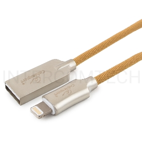 Кабель USB Cablexpert для Apple CC-P-APUSB02Gd-1.8M, MFI, AM/Lightning, серия Platinum, длина 1.8м, золотой, блистер