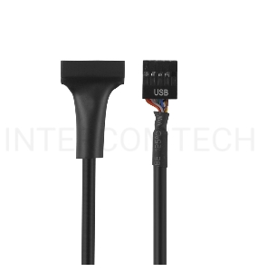 Переходник Greenconnect Адаптер переходник 0.15m для материнской платы 8 pin USB 2.0 / 19 pin USB 3.0 (GCR-U2U3)