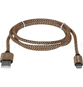 Кабель DEFENDER LIGHTNING TO USB2 1M GOLD ACH01-03T 87806 DEFENDER