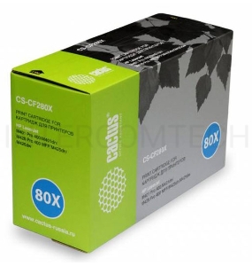 Тонер Картридж Cactus CS-CF280XS черный для HP LJ Pro 400/M401/M425 (6900стр.)