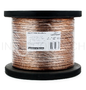 Акустический кабель Cablexpert CC-TC2x1,0-100M, прозрачный, 100 м, на катушке