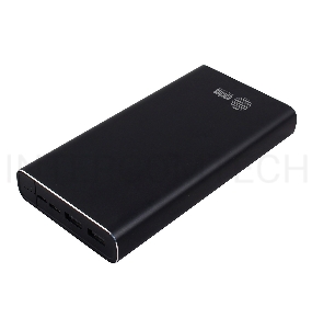 Мобильный аккумулятор Cactus CS-PBFSIT-20000 Li-Pol 20000mAh 2.1A+2.1A черный 2xUSB материал алюминий