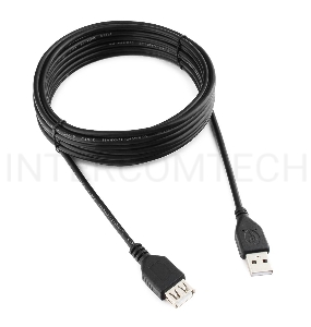 Кабель Gembird PRO CCP-USB2-AMAF-15C USB 2.0 кабель удлинительный 4.5м AM/AF  позол. контакты, пакет 