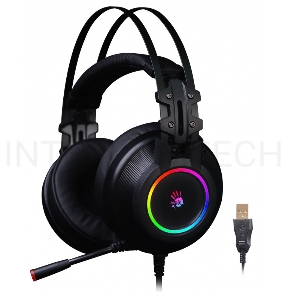 Наушники с микрофоном A4 Bloody G528C черный 1.8м мониторы USB оголовье (G528C)