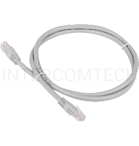 Кабель Patch cord Lanmaster TWT-45-45-5.0/6-GY 5м UTP Cat 6 Grey