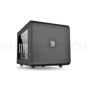 Корпус Thermaltake Case Tt Core V21 CA-1D5-00S1WN-00  mATX/ win/ black/ USB3.0/ no PSU