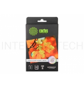 Фотобумага Cactus CS-HGA626050 Professional суперглянцевая A6 260 г/м2 50 листов