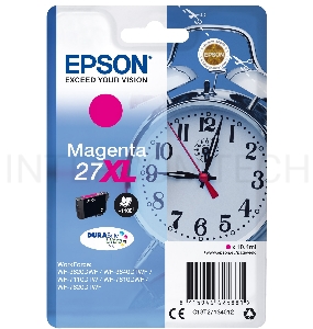 Картридж струйный Epson 27XL T2713 (C13T27134022/C13T27134020) пурпурный, 10.4 мл (1100 стр.), для WF7110/7610/7620