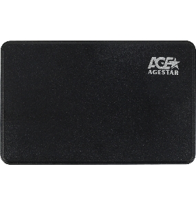 Внешний корпус для HDD AgeStar 3UB2P2 SATA III пластик черный 2.5