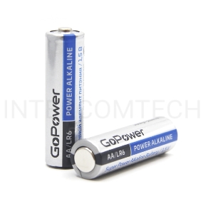 Батарейка GoPower LR6 AA BL2 Alkaline 1.5V (2/24/480) блистер (2 шт.)
