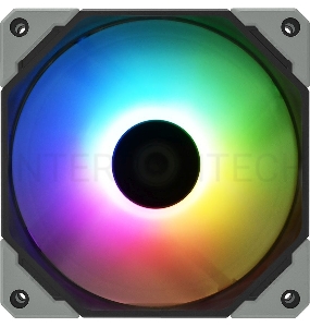 Вентилятор ID-COOLING NO-12015-XT-ARGB 120x120x15мм (40шт./кор, PWM, Low Noise, супер-тонкий, ARGB, резиновые углы, черный, 500-2000об/мин)  BOX