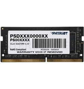 Модуль памяти SO-DIMM DDR 4 DIMM 16Gb PC21300, 2666Mhz, PATRIOT Signature (PSD416G266681S) (retail)