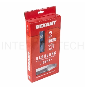 Паяльник REXANT, 300 Вт, 230 В, «Топор», плоский нагреватель, с кнопкой