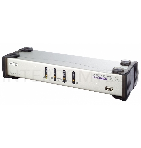 Переключатель консоли электронный, 4 порта USB, USB управление 4 PORT DUAL-VIEW KVM SWITCH W/