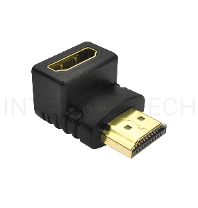 Переходник Greenconnect HDMI-HDMI  19M / 19F верхний угол, (GCR-CV304)